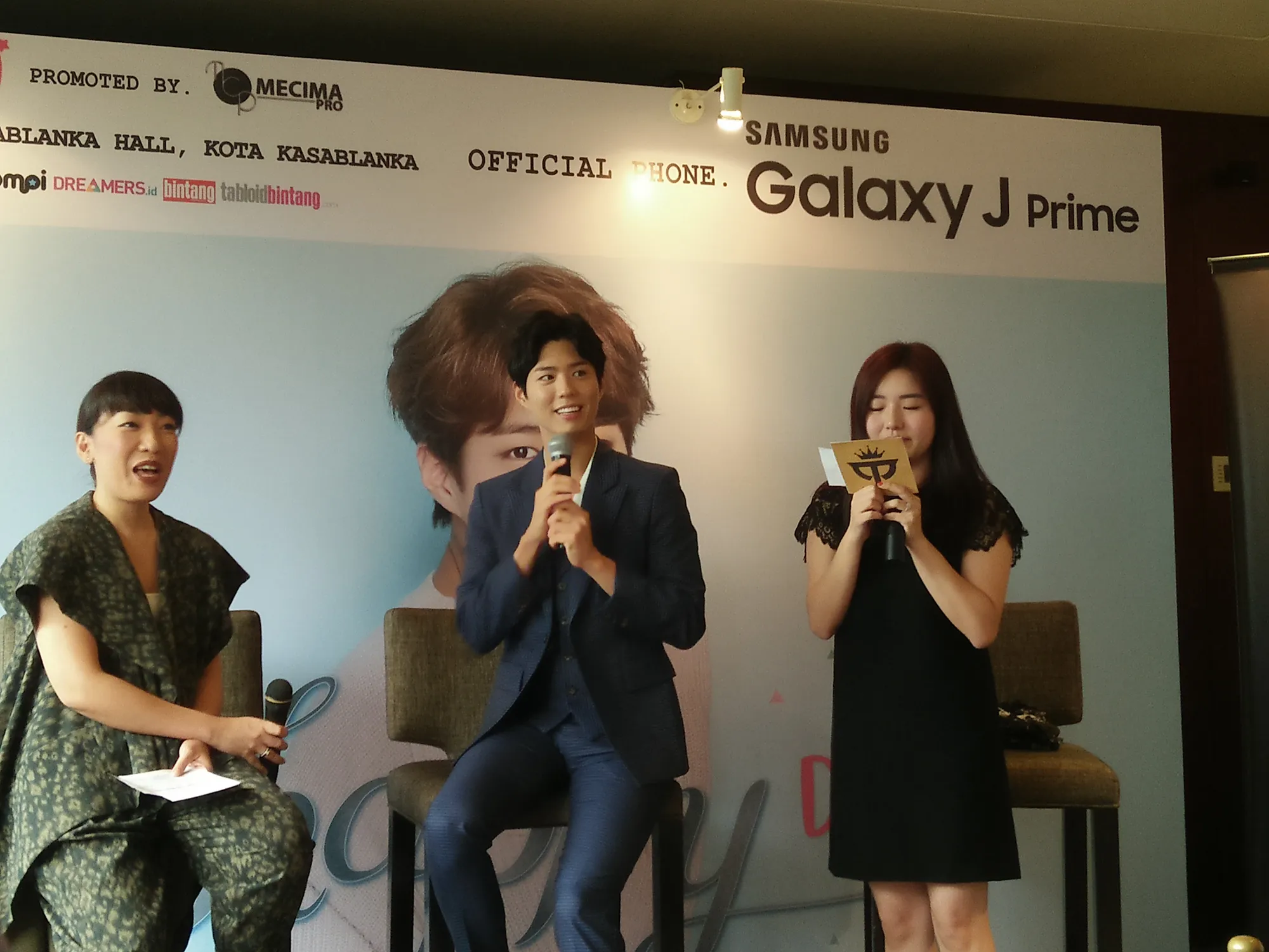 Park Bo Gum sapa penggemarnya di Indonesia © Kapanlagi.com®/Nuzulur Rakhmah