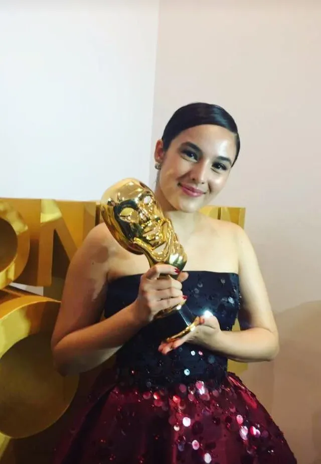 Chelsea Islan menang 'Wanita Pendukung Terfavorit' © KapanLagi.com®/Abbas Aditya