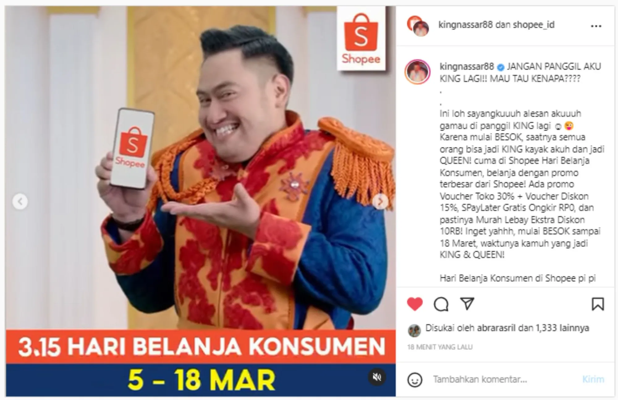 Credit via Instagram/kingnassar88