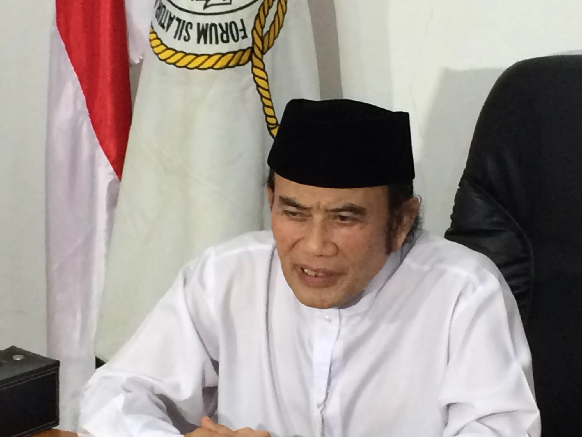 Rhoma ingin pemerintah bertindak tegas menanggapi kasus pembakaran musala di Papua / KapanLagi® - Fikri Alfi Rosyadi