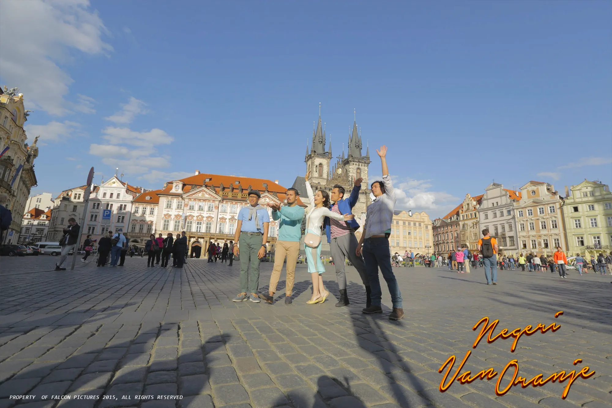 Ada beberapa penting dari adegan di Praha untuk NEGERI VAN ORANJE © Falcon Pictures