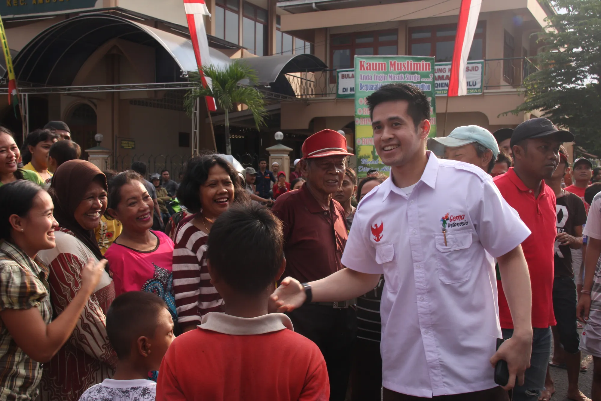 Aufar saat kampanye bersama Gema Indonesia ©KapanLagi.com/Darmadi_Sasongko