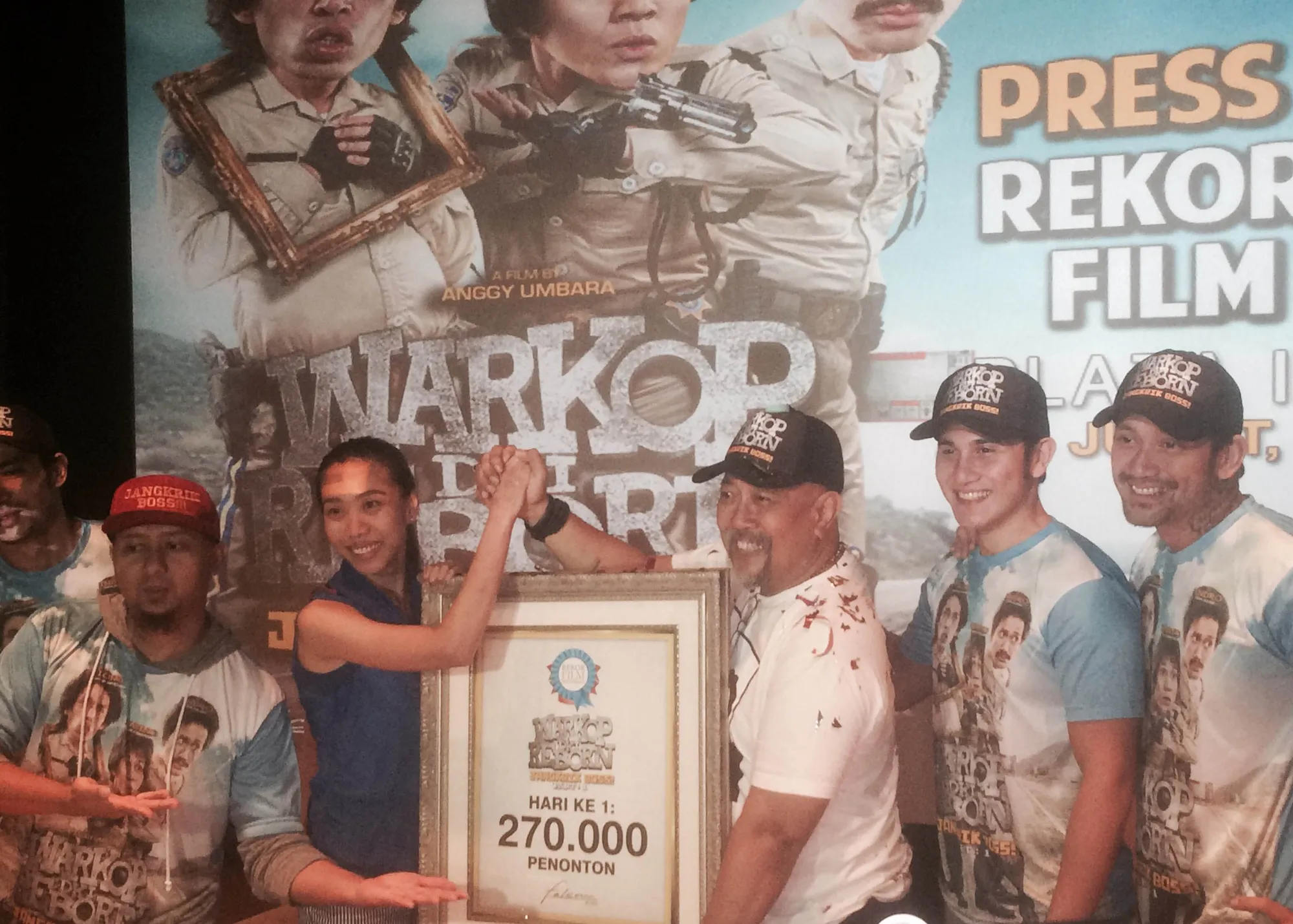 'WARKOP DKI REBORN: JANGKRIK BOS!' pecahkan rekor penonton bioskop Indnesia di hari pertama. ©KapanLagi.com/Adi Abbas Nugroho