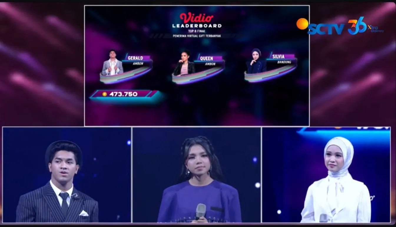 Perolehan Virtual Gift Menyelamatkan Gerald (Ambon) untuk Melaju ke Babak Berikutnya The Icon Indonesia / SCTV