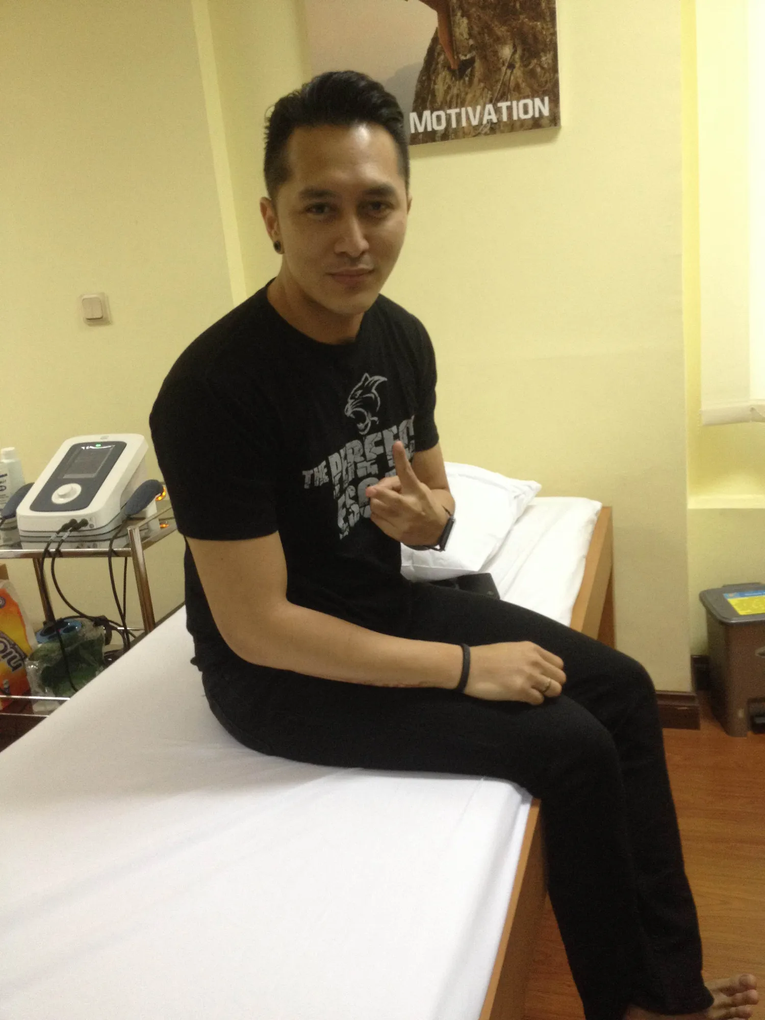 Demian dilarikan ke RS / KapanLagi® - Fikri Alfi Rosyadi