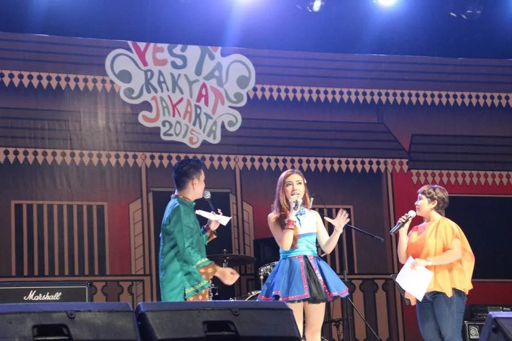 Bella Shofie di arena PRJ Senayan 2015 ©KapanLagi.com®/Fikri Alfi Rosyadi
