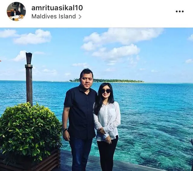 Cita Citata menghapur foto liburannya dengan Amri © Instagram.com/amrituasikal10