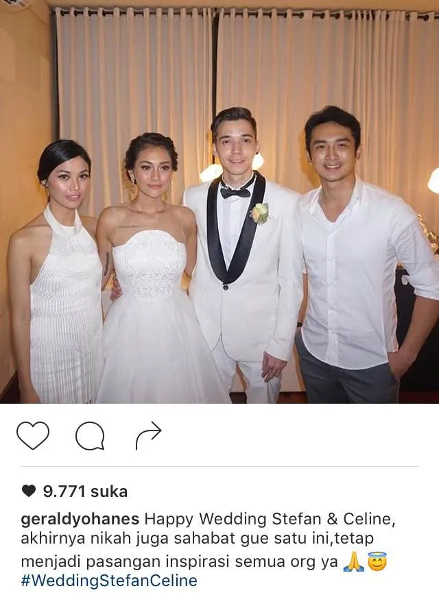 Stefan berpose dengan Gerald Yohanes pemain Anak Jalanan. 姆nstagram.com/geraldyohanes