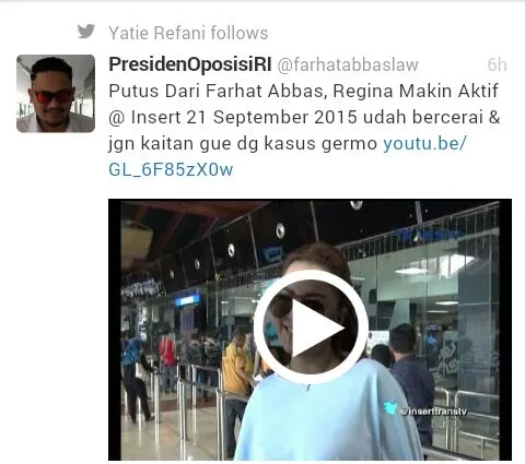 Farhat sindir RA dan pengacaranya? © Twitter