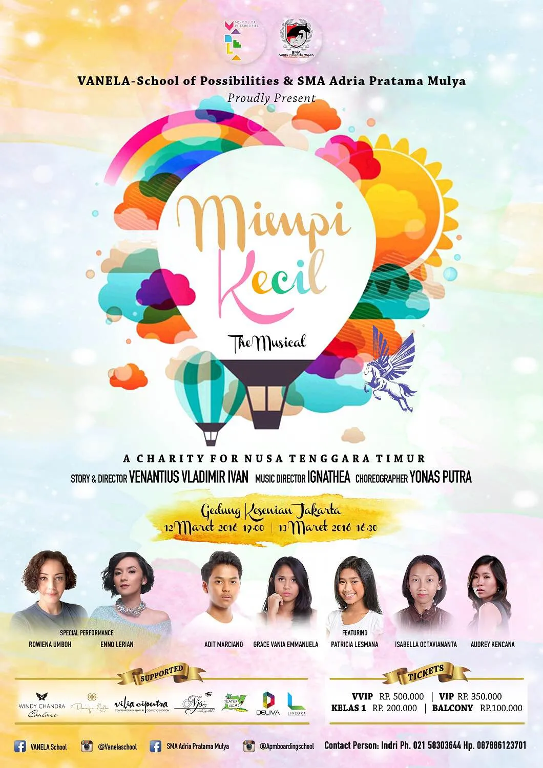 Poster resmi Mimpi Kecil: The Musical © Vanela School of Possibilities