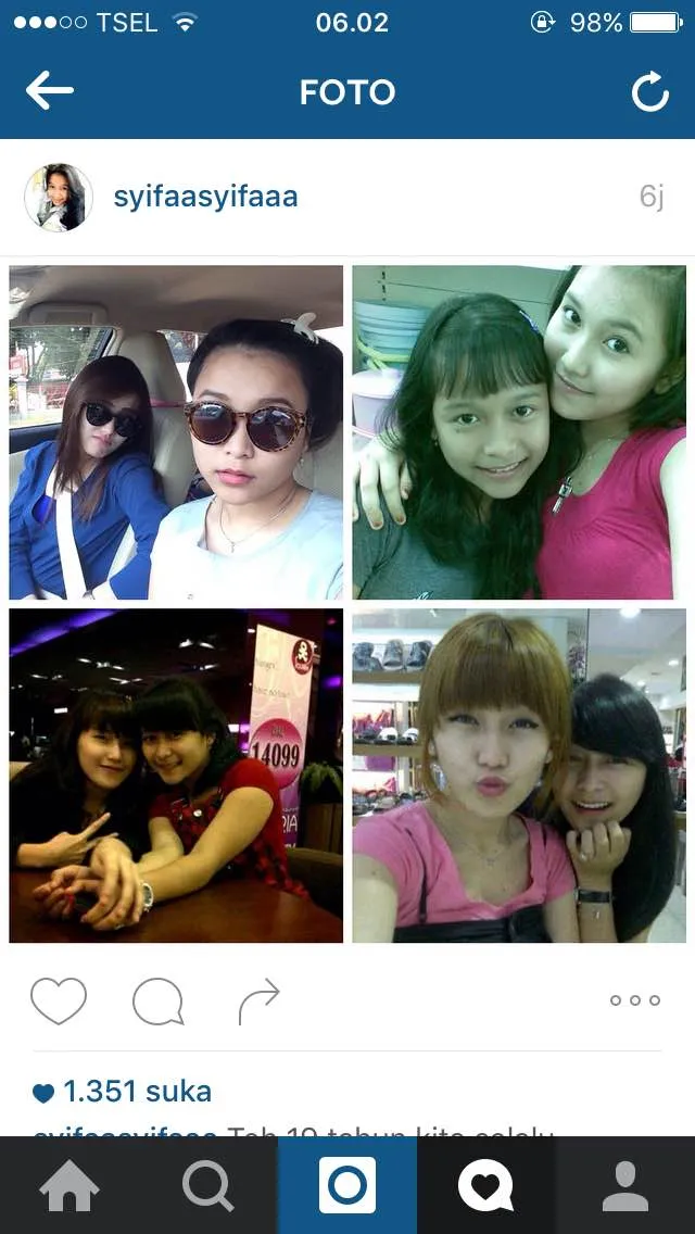 Syifa salut pada ketegaran kakaknya saat putus dari Shaheer. ©instagram/syifaasyifaaa