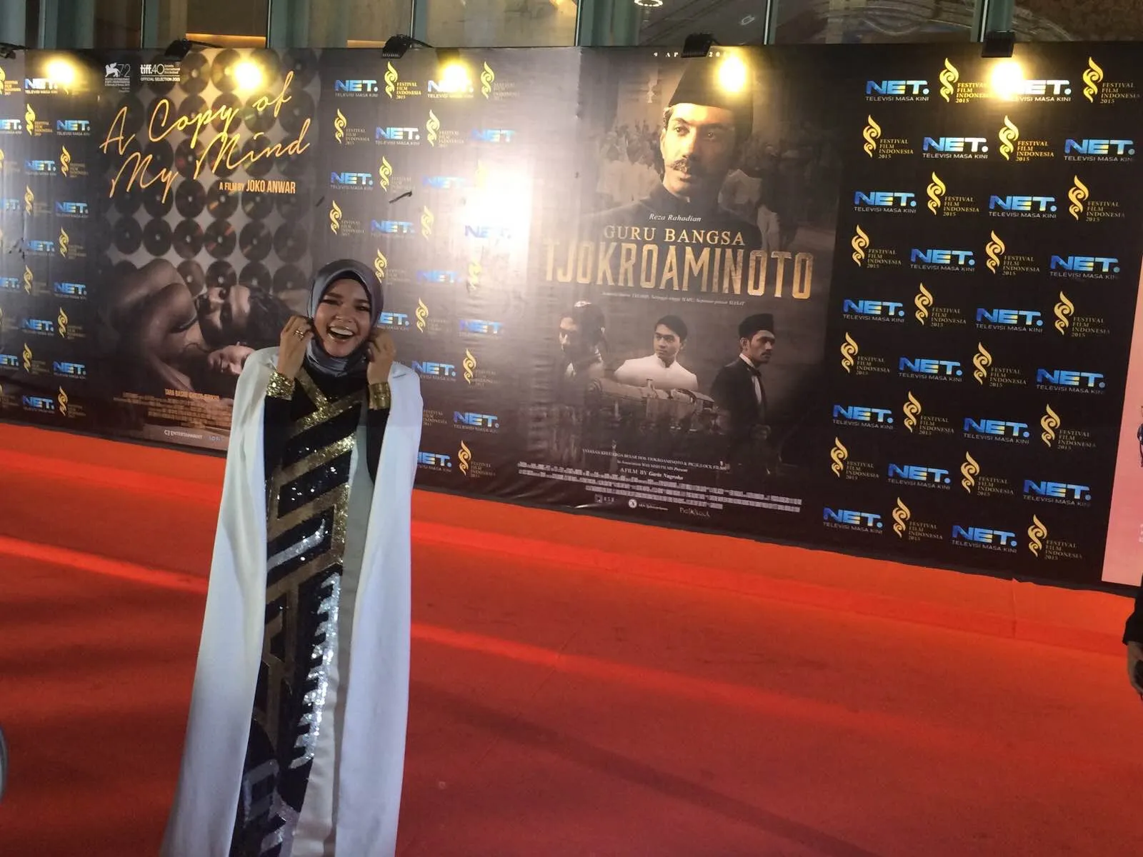 Dewi Sandra pasrah siapapun yang akan menang di FFI 2015 © KapanLagi.com®/Abbas Adi Nugroho