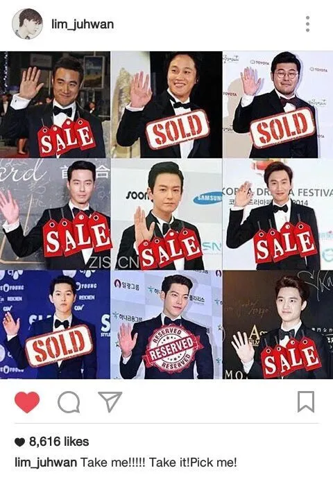 Meme sold, reserved, sale yang sempat diunggah oleh Im Joo Hwan © istimewa