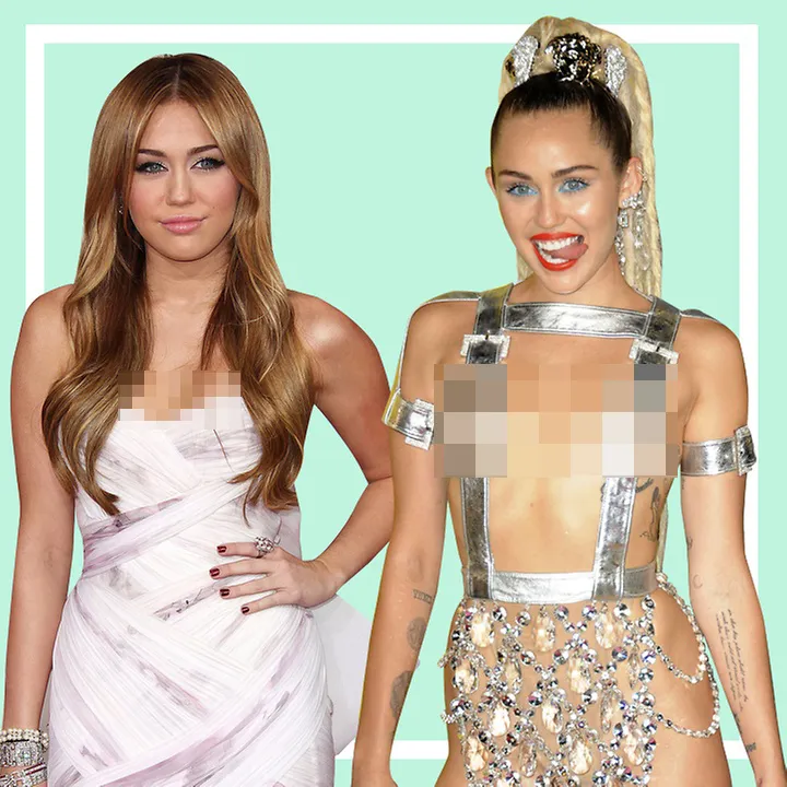Miley dulu dan kini, mana favoritmu? © styla.com