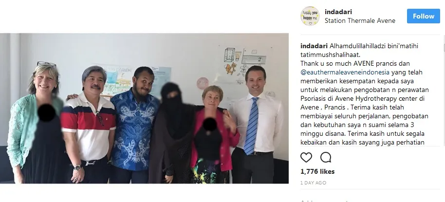 Setelah terapi, kondisi psioriasis Indadari membaik ©instagram/indadari