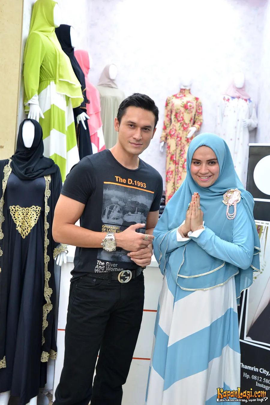 Indra L Buggman dan kakaknya membuka usaha busana muslim © KapanLagi.com®/Bambang E Ros