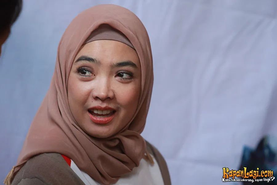 Inggrid Kansil berhijab sebagai wujud syukur kepada Allah. @KapanLagi.com/Agus