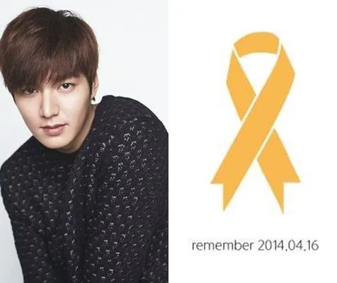 Lee Min Ho di akun Facebook juga mengingatkan tragedi Sewol 1 tahun lalu. ©facebook/Lee Min Ho