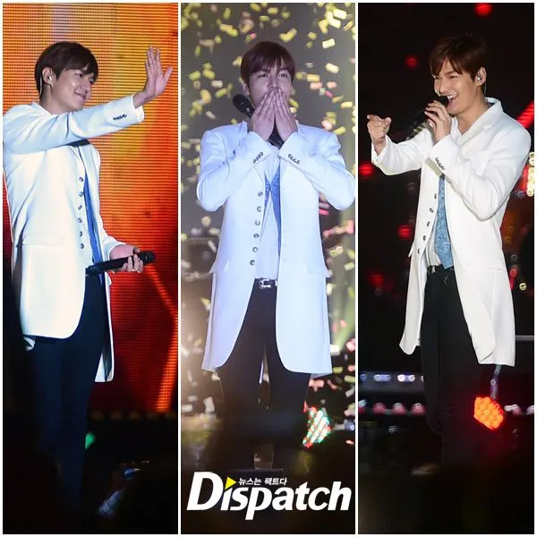 Lee Min Ho berikan penampilan keren di ulang tahun Lotte Duty Free tak kalah dengan idol K-Pop. ©dispatch
