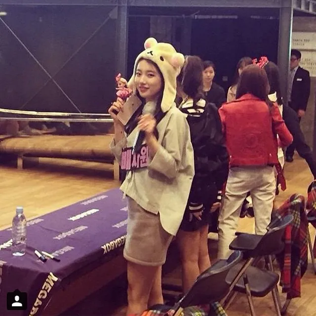 Suzy Miss A dan rilakkuma sungguh pasangan yang imut. ©instagram/skuukzy.