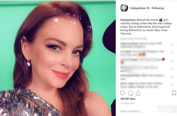 instagram.com/lindsaylohan (28/11/2018 14:70)