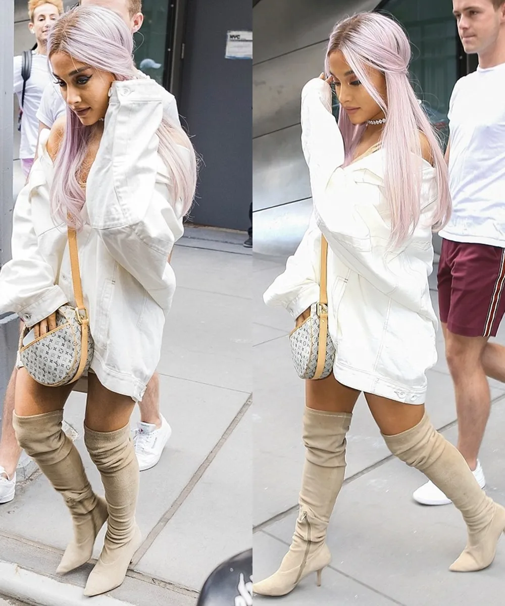 Ariana makin berani bereksperimen dengan penampilannya. (BACKGRID via dailymail)