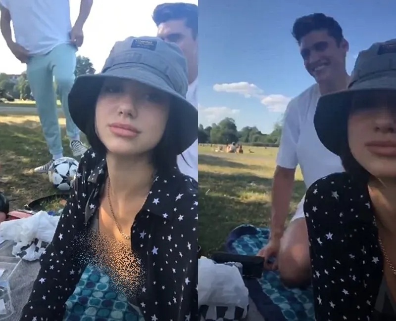 Dua Lipa habiskan waktu dengan kekasihnya saat pulang kampung. (instagram.com/dualipa)
