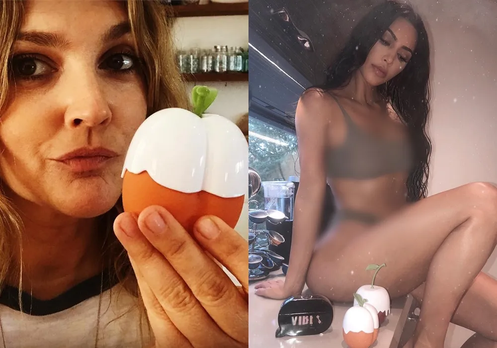 Kim menggunakan kekuatan sosial media dan lingkaran pertemanannya. (instagram: @drewbarrymore @kimkardashian)
