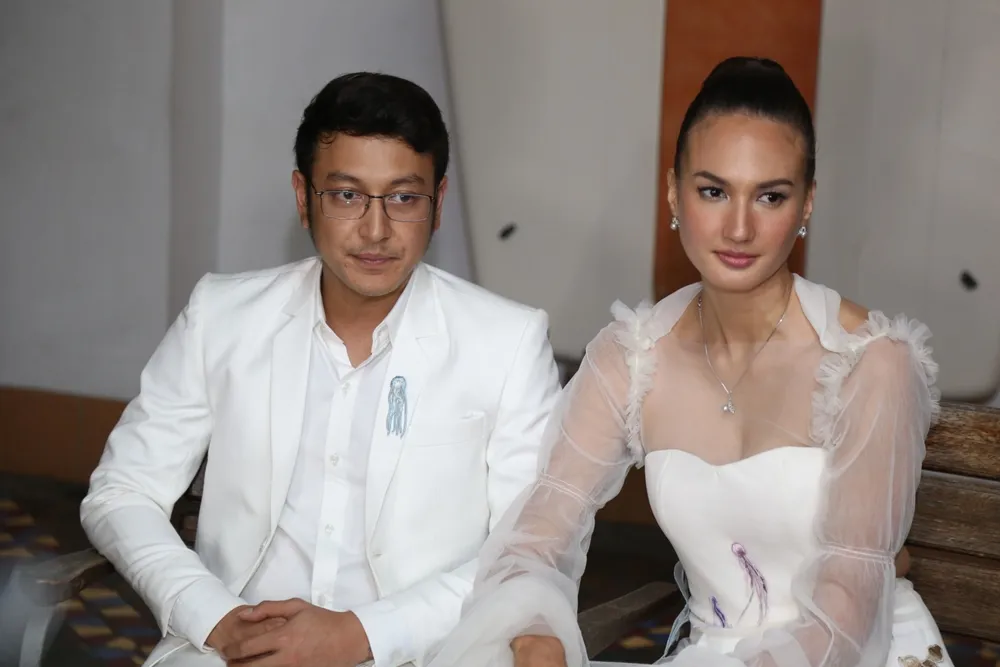 Nadine dan Dimas belum tentukan destinasi bulan madu. (KapanLagi.com/Akbar Prabowo)