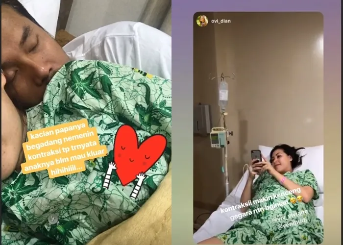 Perjuangan Viviane sebelum melahirkan selalu disupport sang suami. (instagram.com/viv_viviane)