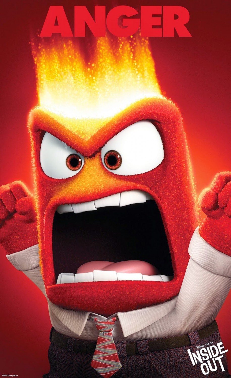 Anger di Inside Out @pixarstudio