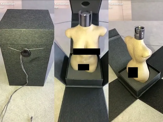 Bentuk kemasan parfum terbaru Kim Kardashian. © instagram.com/KimKardashian