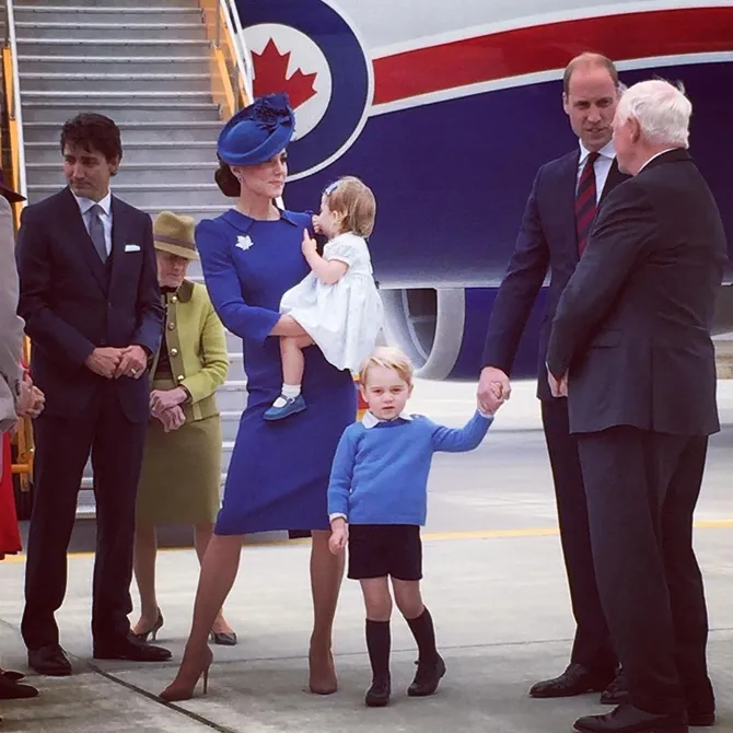Para royal baby mengunjungi PM Trudeau di Kanada. (Cr: Kensington Royal Instagram)