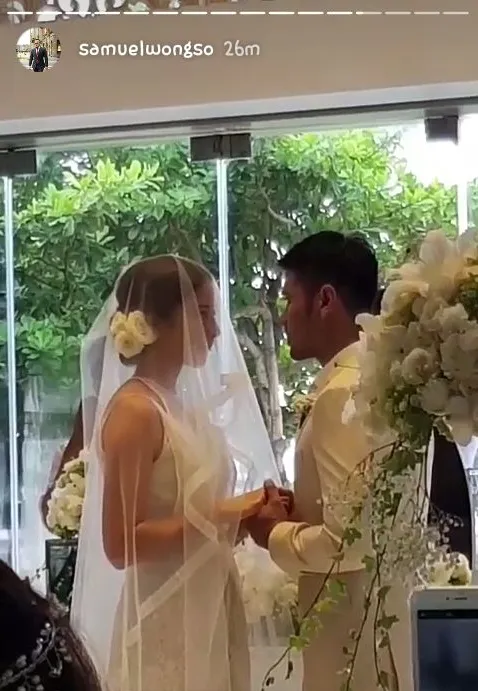 Chicco Jerikho dan Putri Marino resmi menikah (Credit: instagram.com/samuelwongso)
