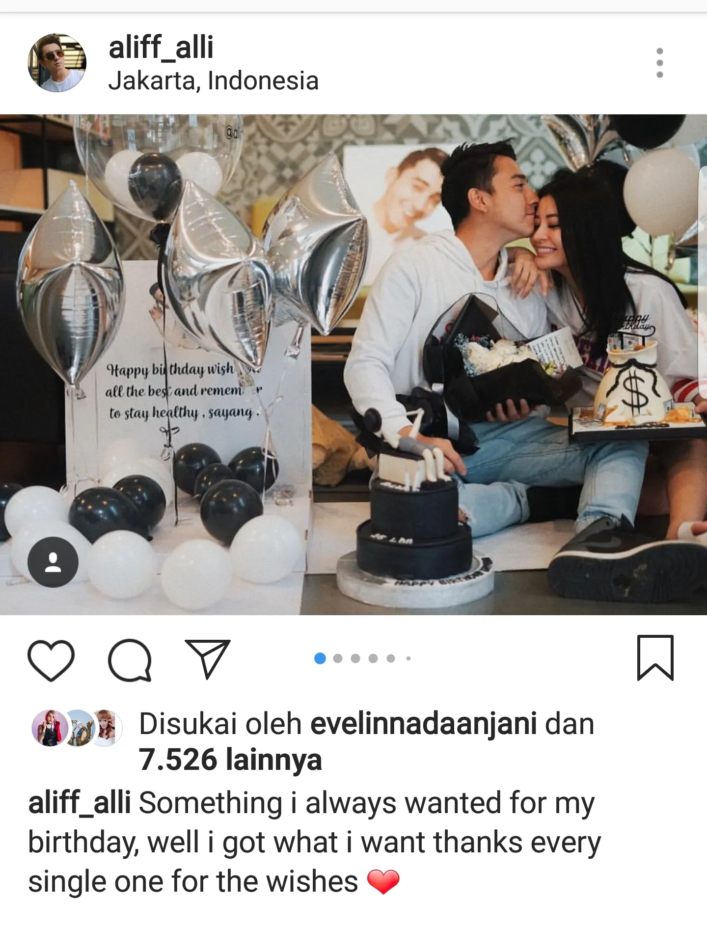Allif dan sang pacar, Aska Ongi / Credit: Instagram - Aliff Alli