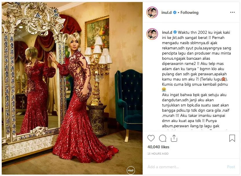 Curhatan Inul Daratista ©instagram.com/inul.d