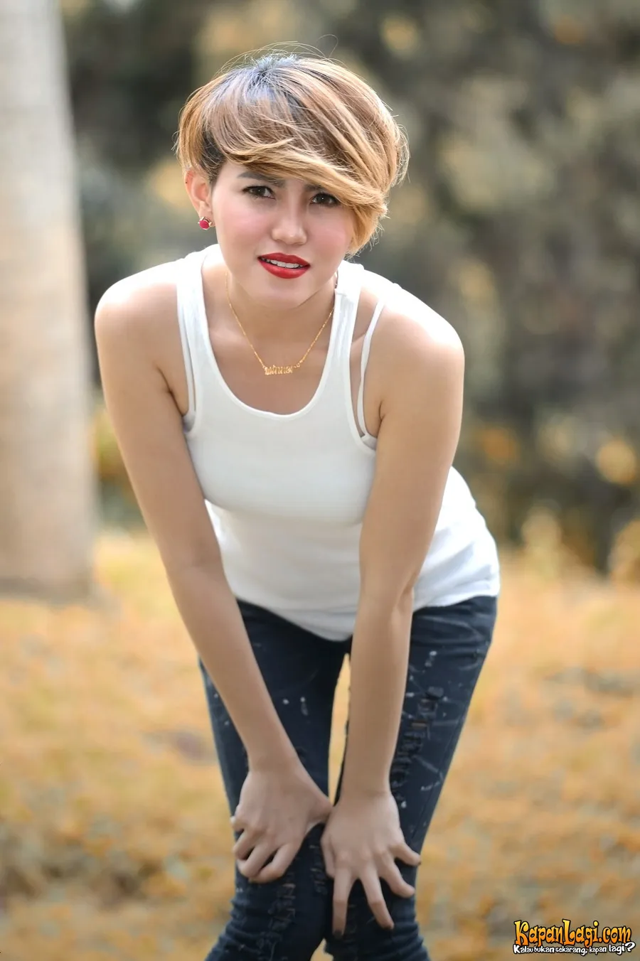 Banyak yang berpendapat bahwa presenter Intan Hardja mirip Miley Cyrus, terutama setelah melihat rambutnya. ©KapanLagi.com®/Budy Santoso