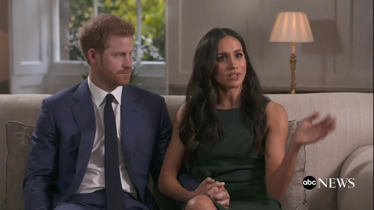 Harry dan Meghan saat cerita tentang kisah mereka, termasuk saat bagaimana sang pangeran melamar kala keduanya memanggang ayam © ABC News
