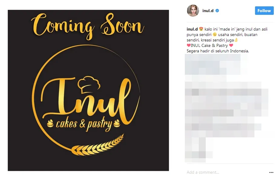 Inul Daratista bakal buka bisnis kue ©instagram/inul.d