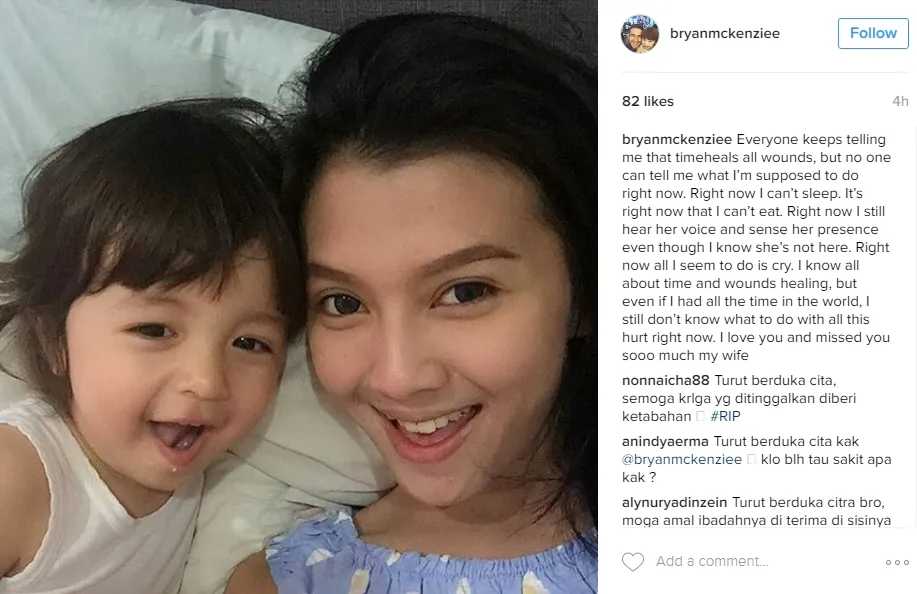 Bryan benar-benar kehilangan Irena ©instagram/bryanmckenziee