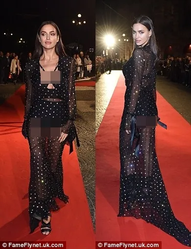 Irina super hot dalam gaun transparan ini ©fameflynet.co.uk/dailymail.co.uk