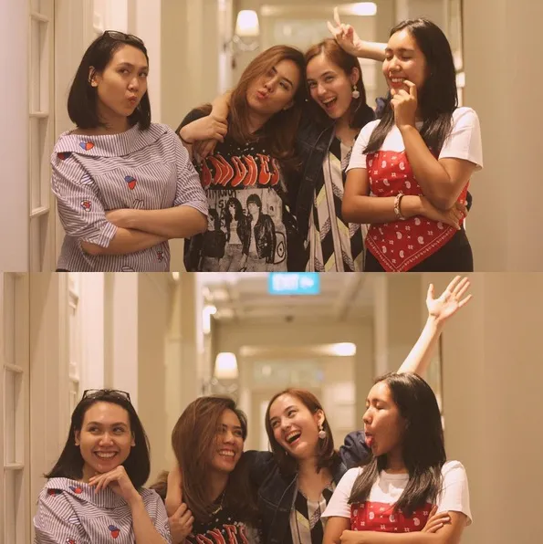 Canda tawa Chelsea Islan berkumpul dengan pada sahabat. /©instagram.com/chelseaislan