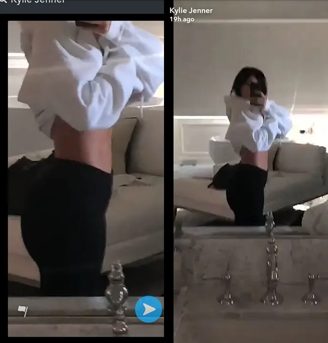 Unggahan Kylie yang bikin wanita seluruh dunia iri. (Cr: Kylie Jenner Snapchat)