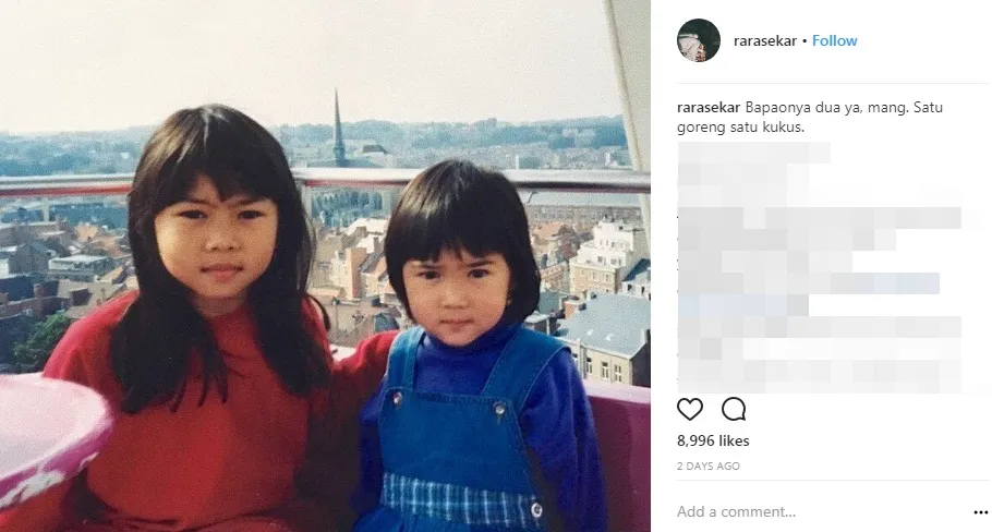 Foto masa kecil Isyana, nggemesin kan? ©instagram/rarasekar