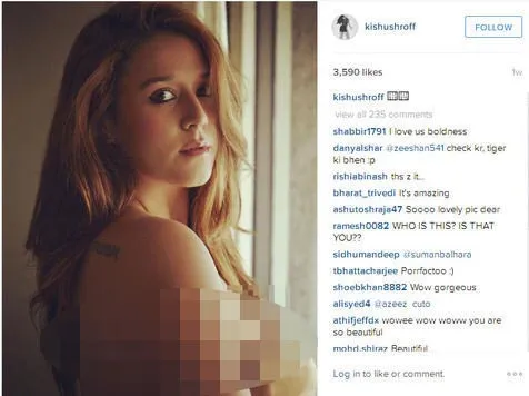 Jackie sebut Krishna tidak topless. ©pinkvilla