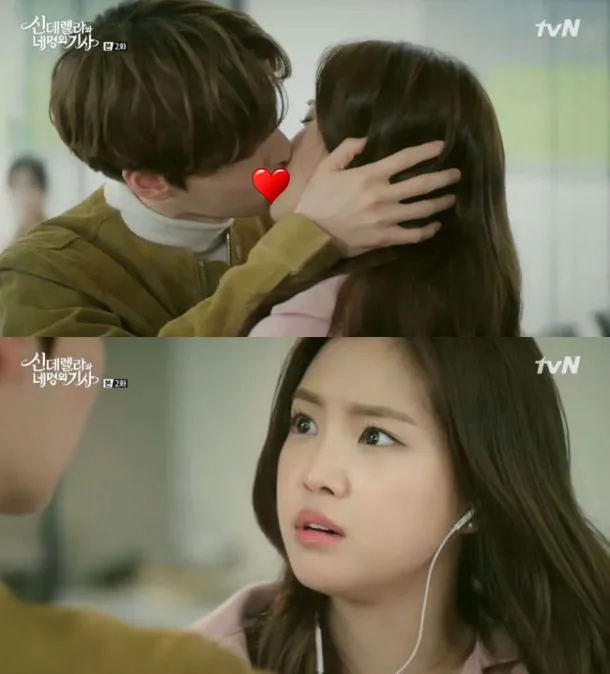 Ahn Jae Hyun - Na Eun A Pink ciuman di episode kedua Cinderella & The Four Knights. ©Naver