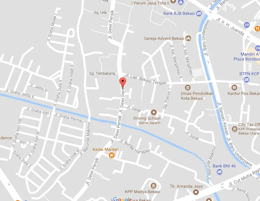 Jalan Dewi Sartika, Bekasi yang berubah nama jadi Jalan Dewi Perssik © istimewa