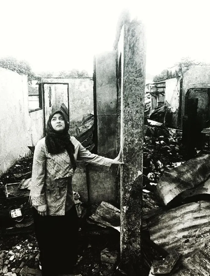 Rumah Jane pernah rata karena kebakaran / Credit: @jshaz26
