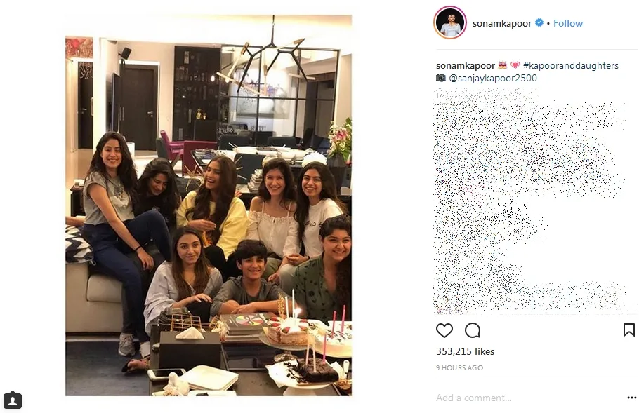 Janhvi Kapoor merayakan ultah dengan ditemani keluarga ©instagram/sonamkapoor