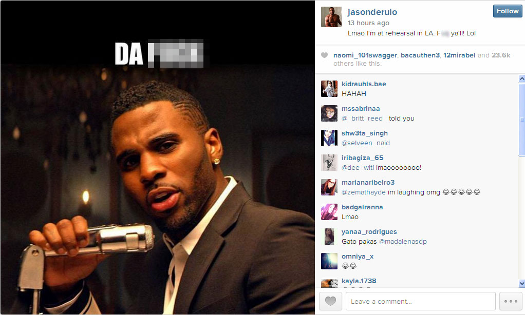 Jason Derulo memberikan konfirmasi tentang pemberitaan yang menyebut dirinya jatuh © Instagram/Jason Derulo